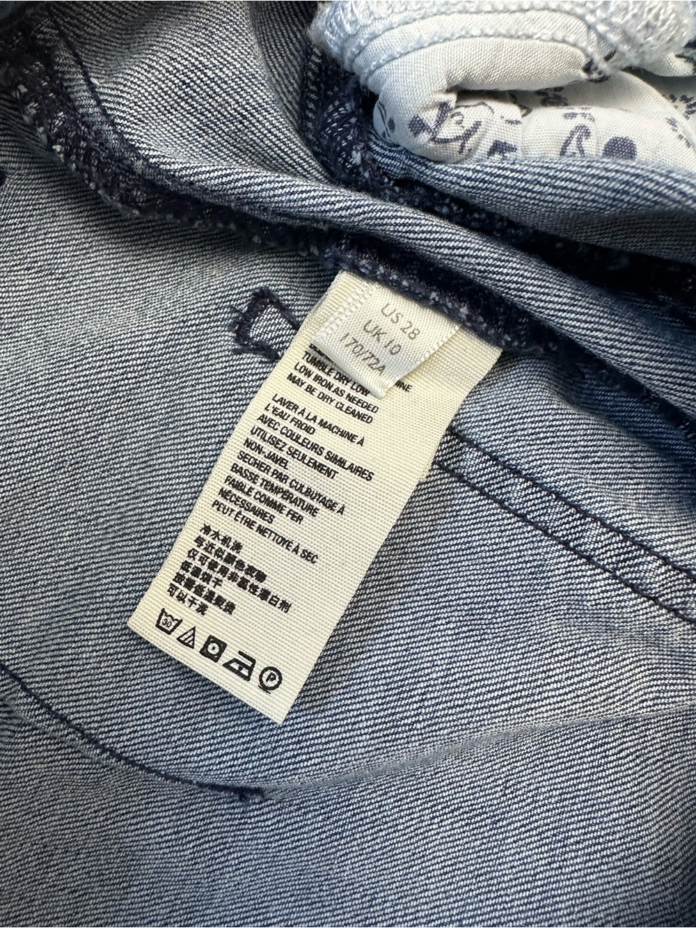 We The Free Blue Floral-Print Flare Jeans - Picture 5 of 11